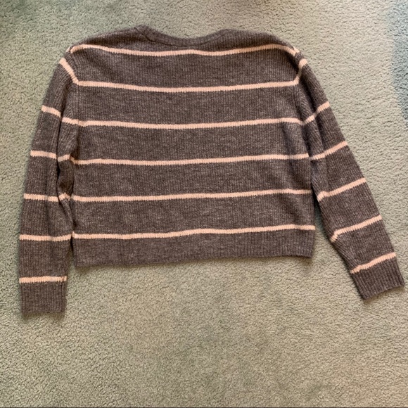 H&M Divided Stripped Crop Sweater - Picture 5 of 7